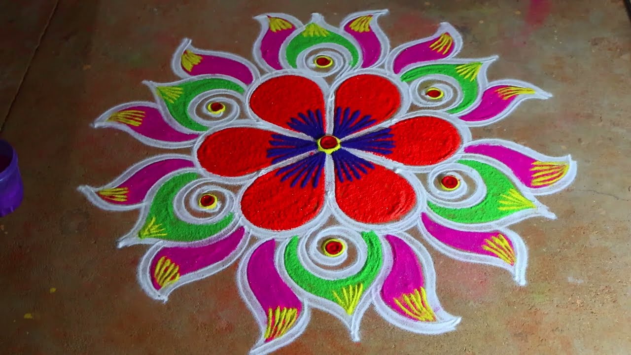 Newyear 2026 special 🌻3*2bhoki pongal thai pongal muggulu🌻villaku rangoli kolam🌻Pongal flower kolam