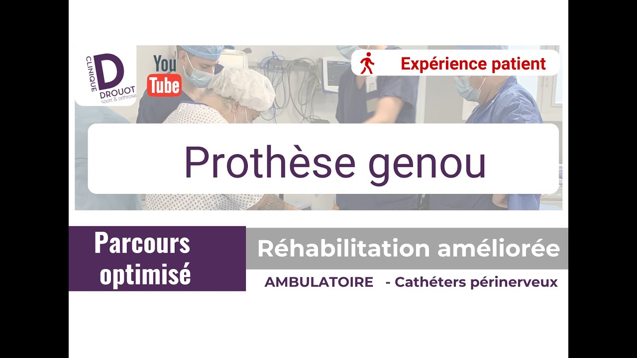Retour patient sur Prothèse Totale Genou  Hospitalisation (2015 ) vs  Ambulatoire (2021)