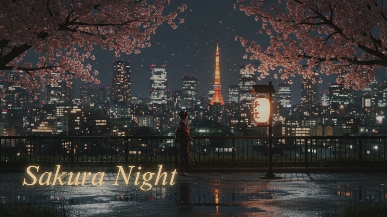 1 Hour in Tokyo 🇯🇵 | Night Ambience & Soft Japanese Music
