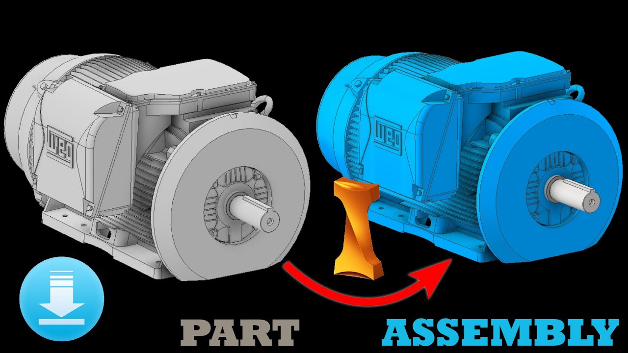 AUTODESK INVENTOR! COMO DESCARGAR Y EDITAR UN MOTOR PARA ENSAMBLAJE DE AUTODESK INVENTOR💡📍