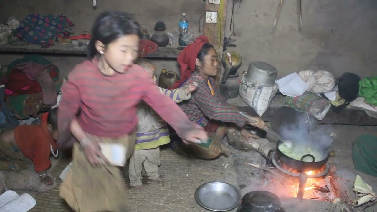 Myvillage official videos EP 256 || Cooking and eating curry of green cabbage