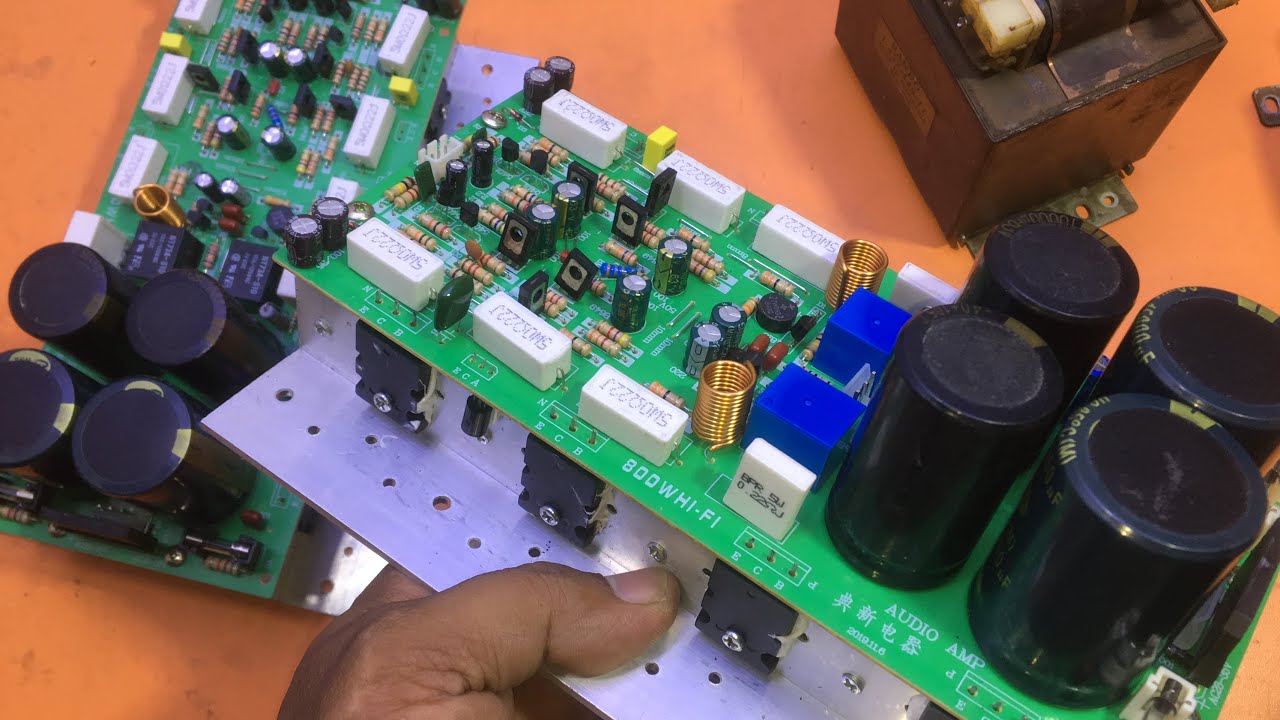 How to make an amplifier using 2SC5200 and 2SA1943?