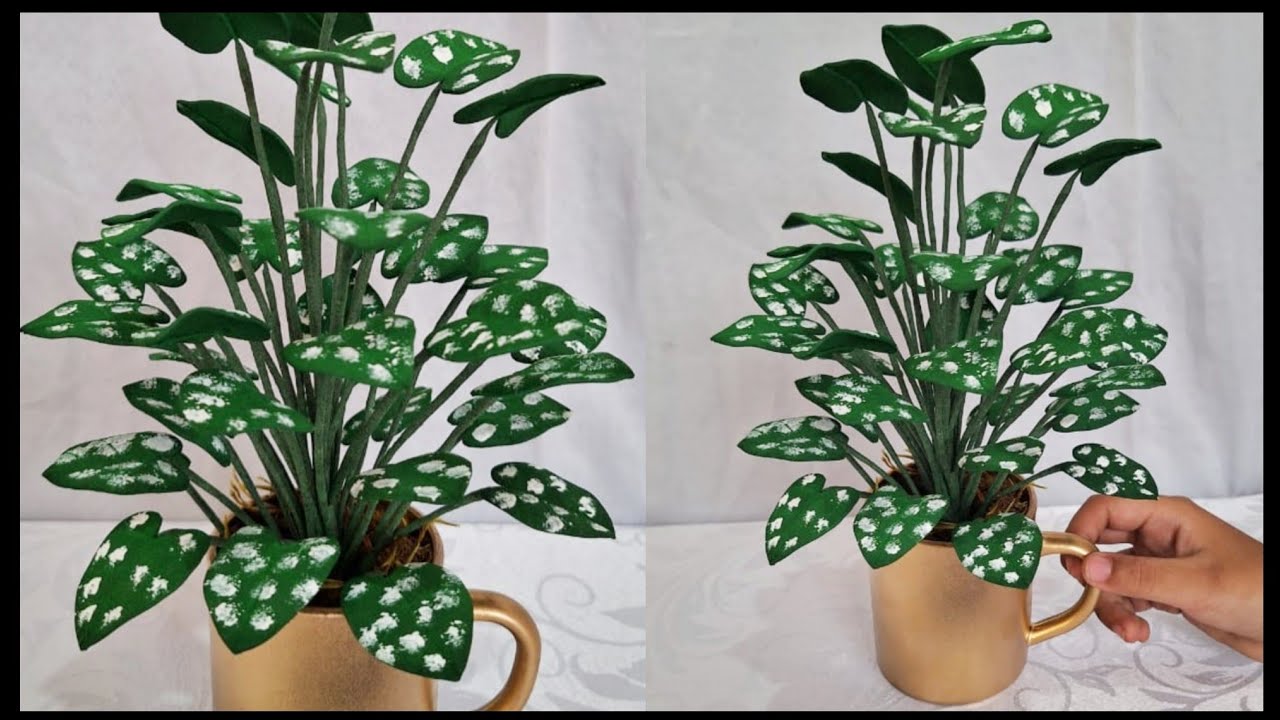 Mini caladium sapatinho de nossa senhora em E.V.A, passo a passo sem frisador.