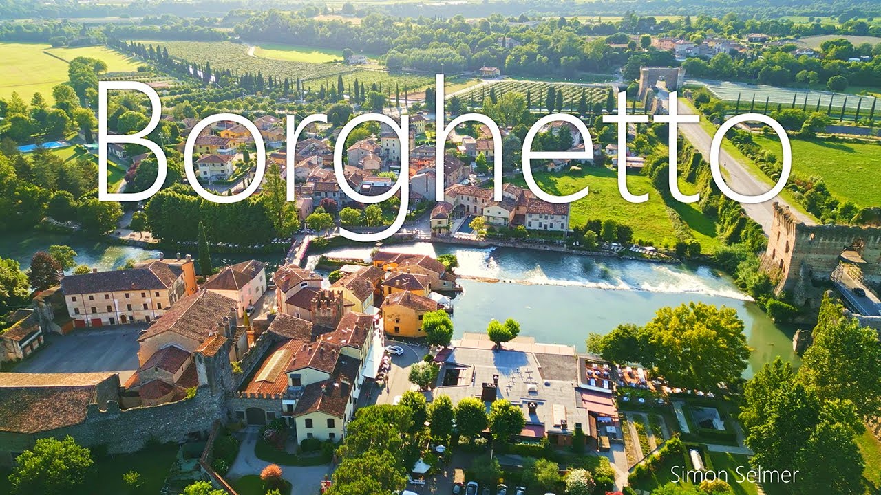 Beautiful Borghetto in Verona / Italy - A birds view