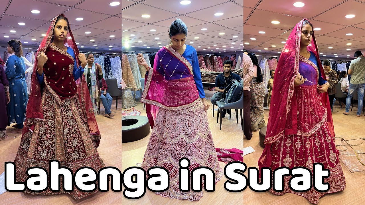 “Bridal Lehenga Shopping in Surat ✨ Ajmera Fashion Tour + Tips for Choosing Your Wedding Lehenga”
