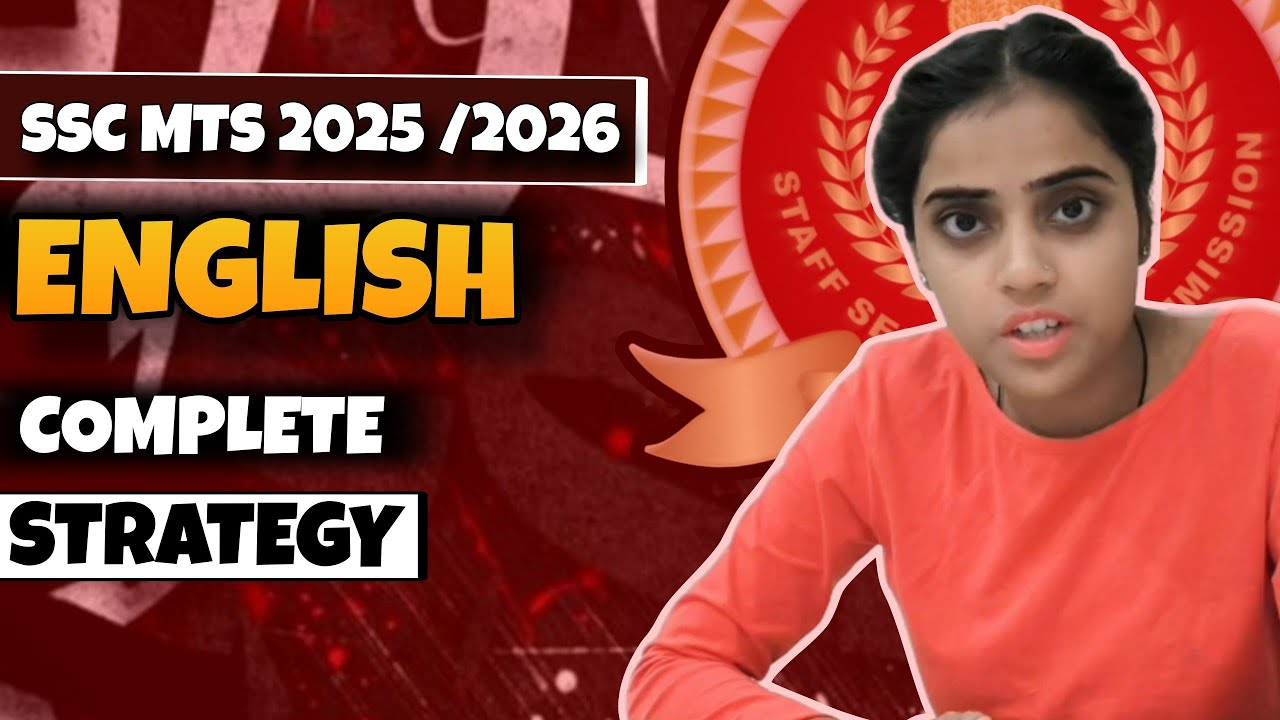SSC MTS | SSC MTS 2025 Complete English Strategy | SSC MTS Syllabus 2026 | Rekha horazon