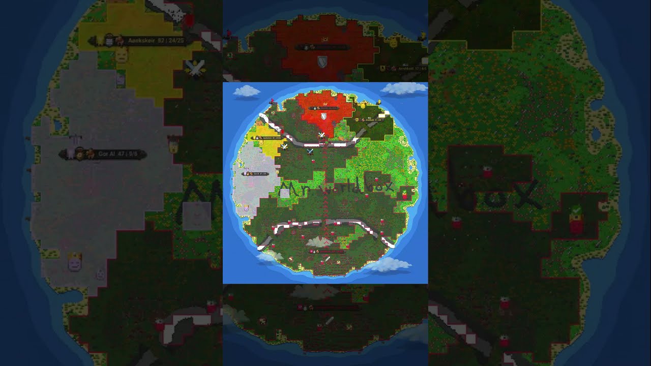 Two Dwarf Kingdoms Fight in an Arena  #history #simulation #worldbox