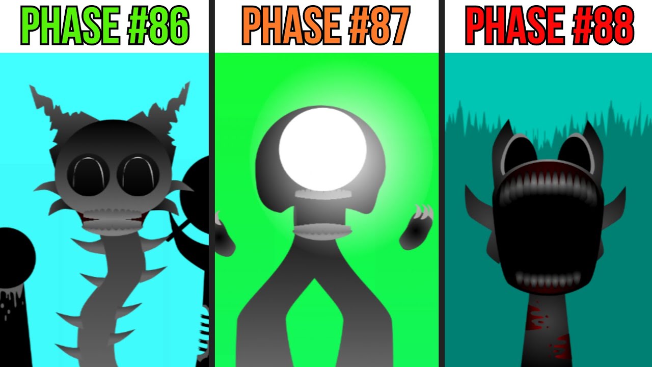 Phase 86 VS Phase 87 VS Phase 88 in Incredibox Sprunki