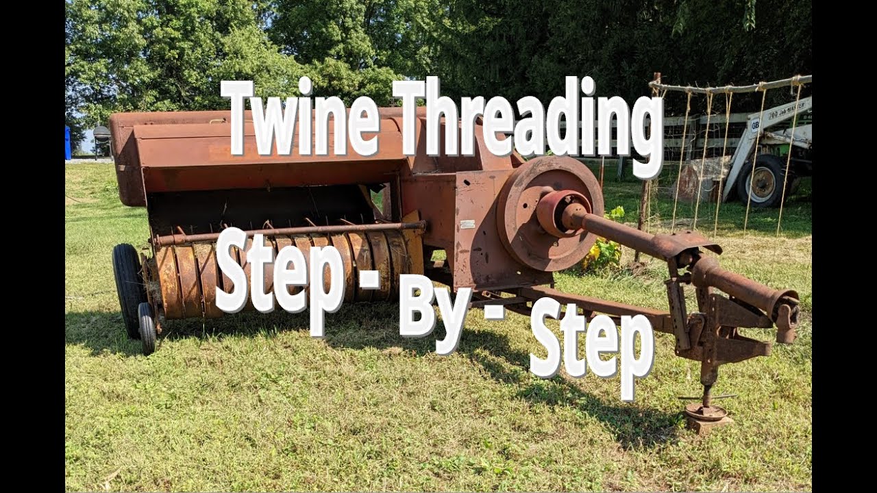 How to thread the twine on a New Holland 68 Small Square Hay Baler