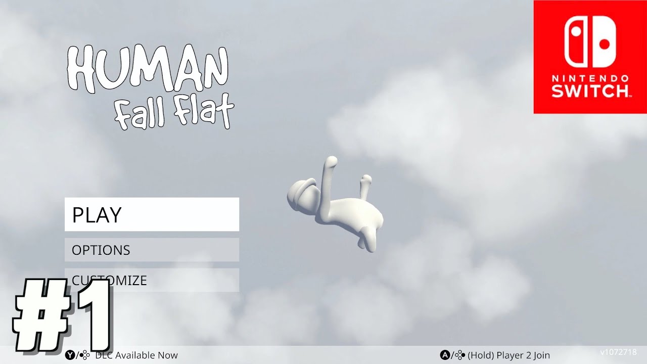 Human fall flat (2 players coop) walkthrough #1