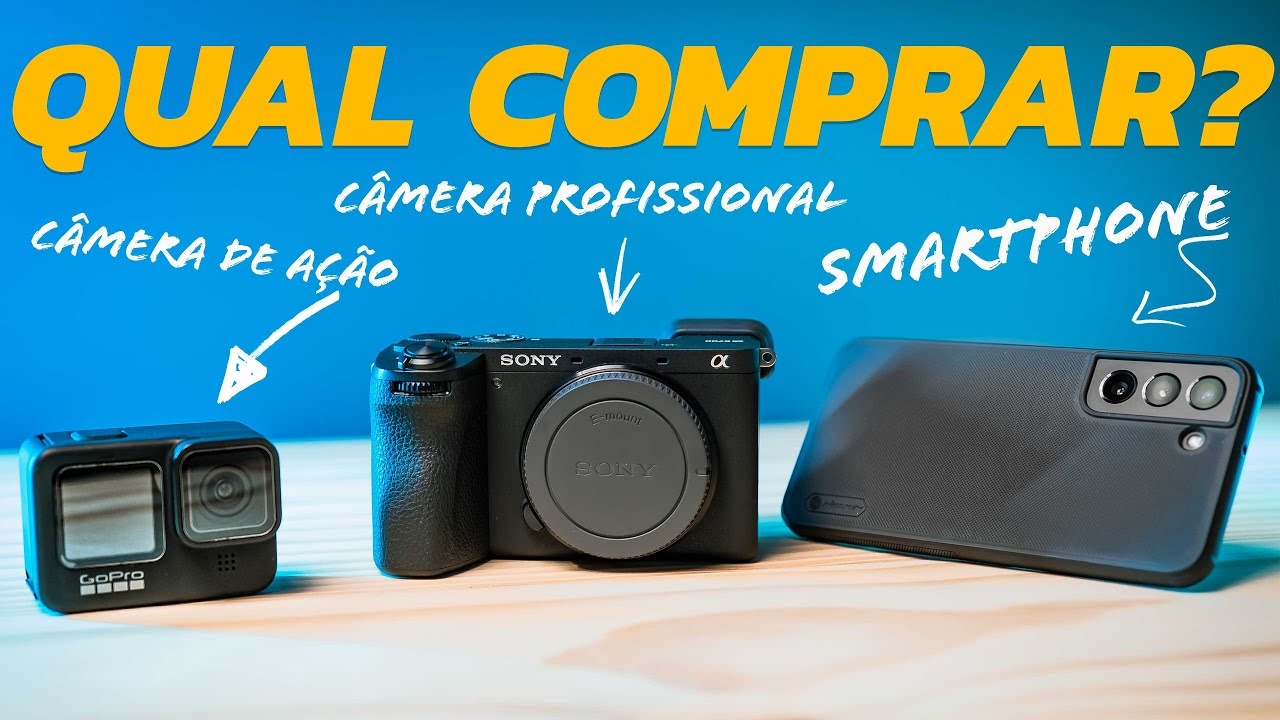 CELULAR ou CÂMERA qual o MELHOR? Opção p/ INICIANTES e PROFISSIONAIS | GOPRO DJI ACTION | SMARTPHONE