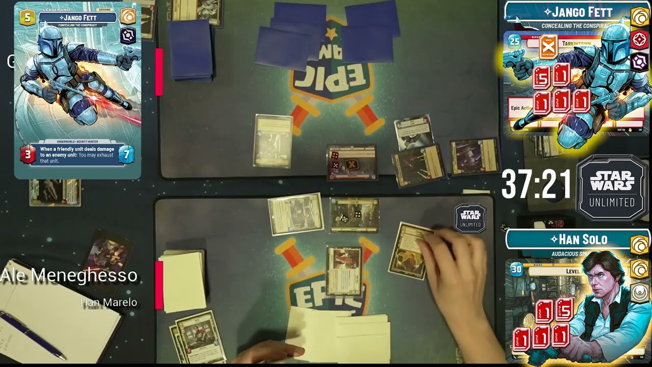 HAN YELLOW QUALIFIER WINNER VS JANGO TARKINTOWN | BRASIL | STAR WARS UNLIMITED | LIVE GAMEPLAY