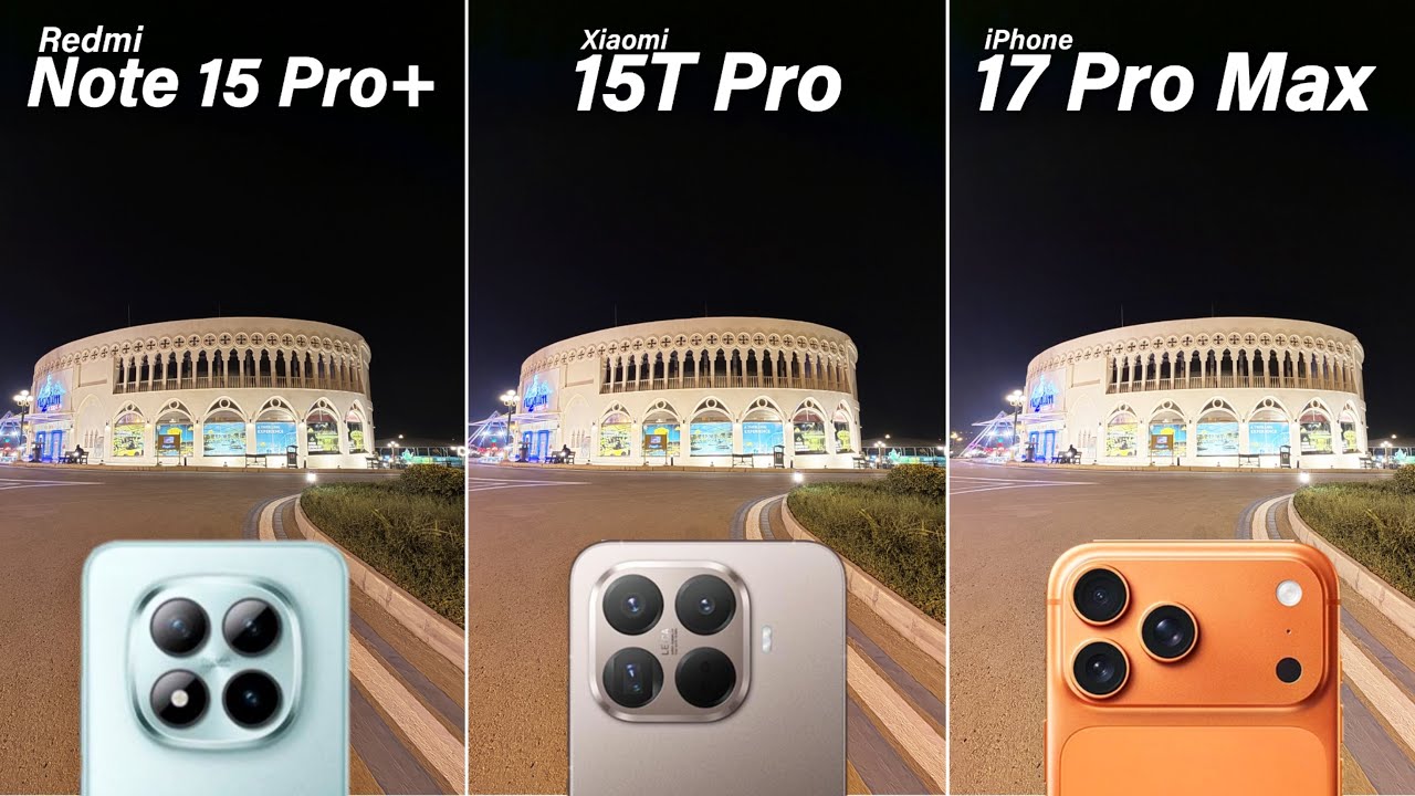 Сравнение камер Redmi Note 15 Pro Plus, Xiaomi 15T Pro и iPhone 17 Pro Max: тест-драйв