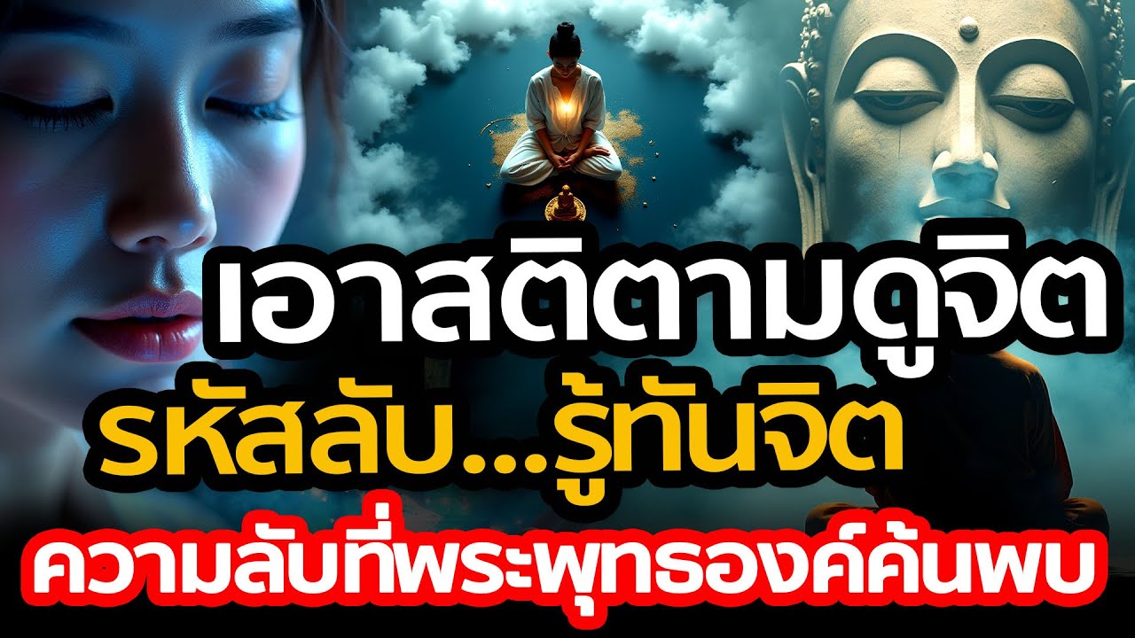 หยุดสู้กับความคิด! เอาสติตามดูจิต ให้รู้ทันจิต เคล็ดลับดับทุกข์แง่ลบที่เห็นผลทันที