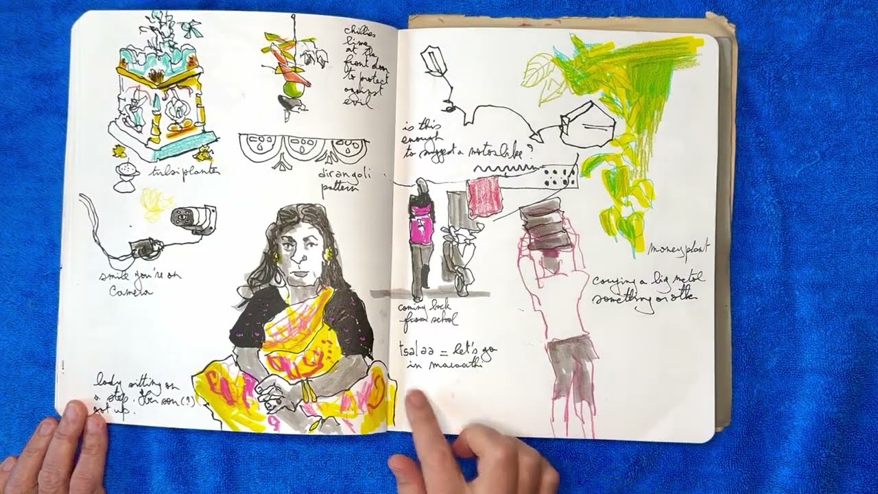 Sketchbook from trip to Mumbai January 2026