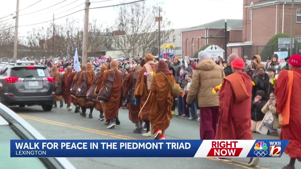 Monks ‘Walk for Peace’ to travel from High Point to Greensboro