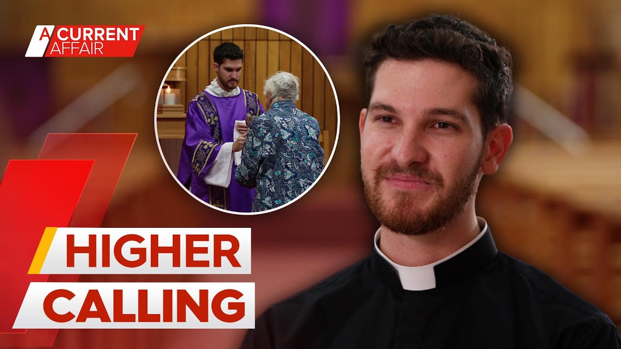 Meet the man studying to become Australia's youngest Catholic priest | A Current Affair