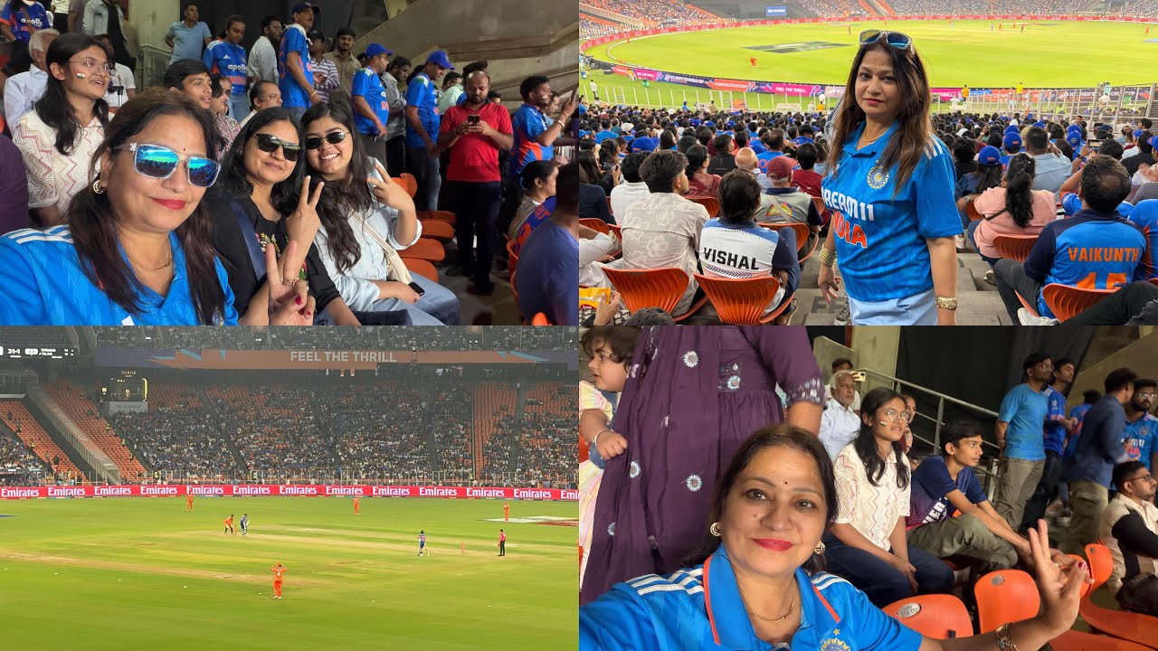 ICC T20 World Cup 2026 🏏 IND vs NED | First Stadium Experience in Ahmedabad 😍🔥#worldcup#india#win♥️