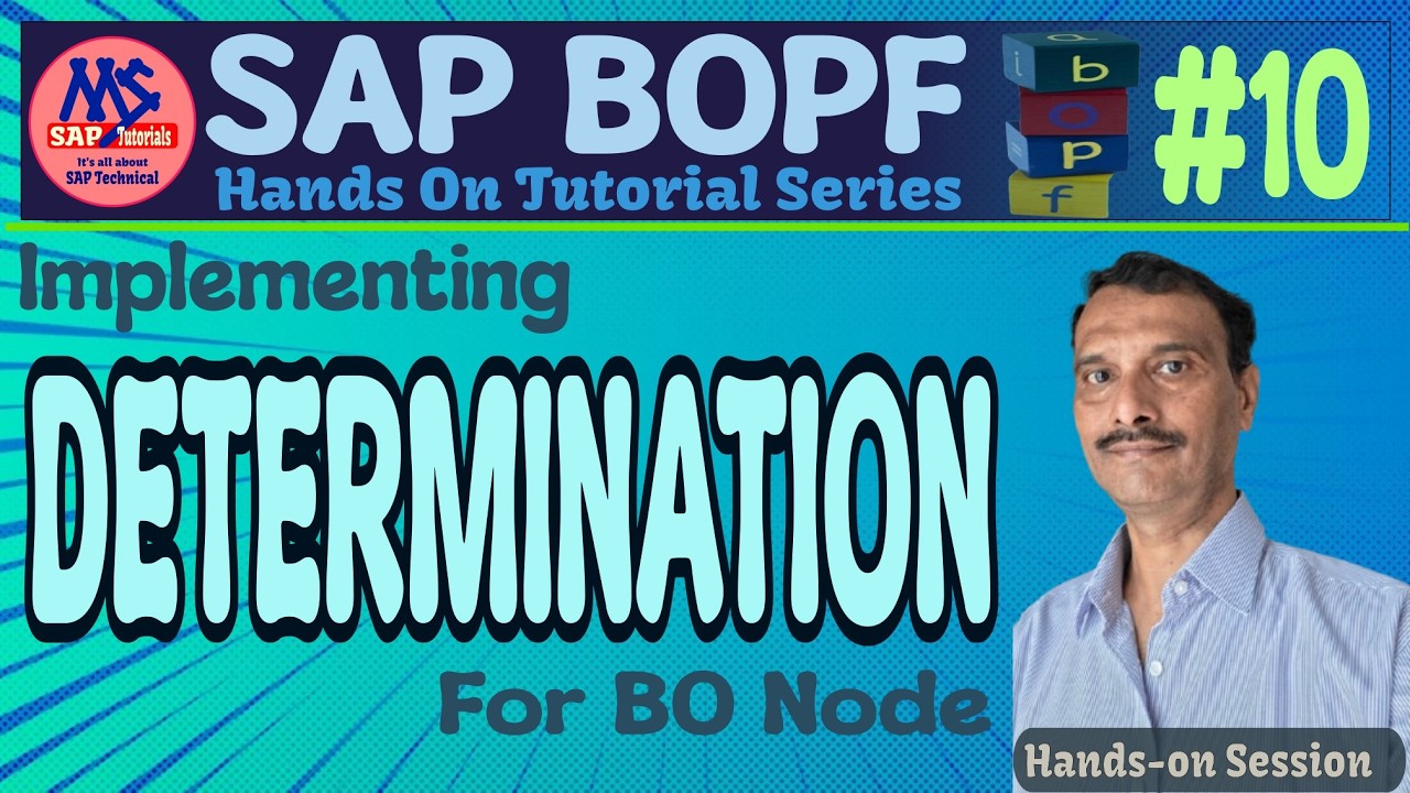 Определения в BOPF (Учебное пособие по BOPF - № 10)
