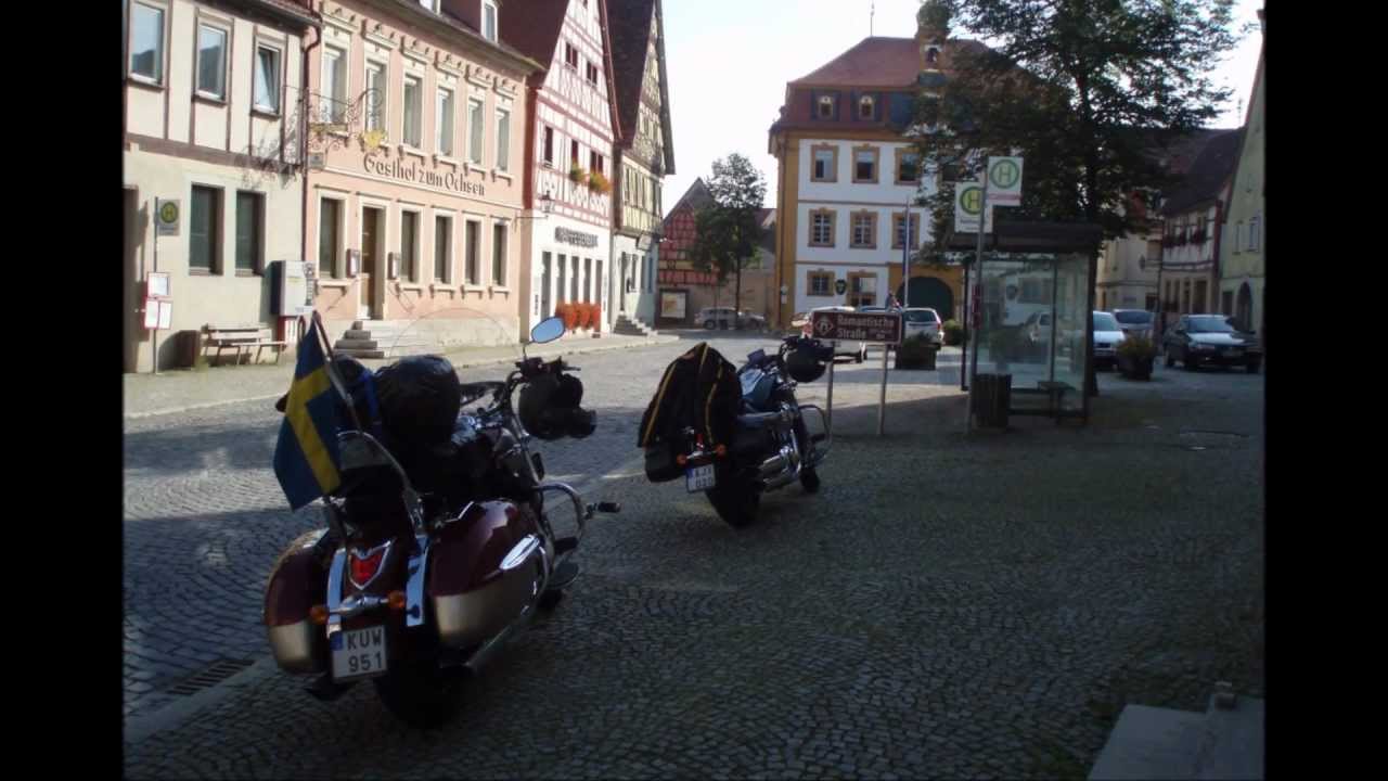 Romantische Straße Vom Main zu dem Alpen  Würzburg - Füssen on custom motorbike