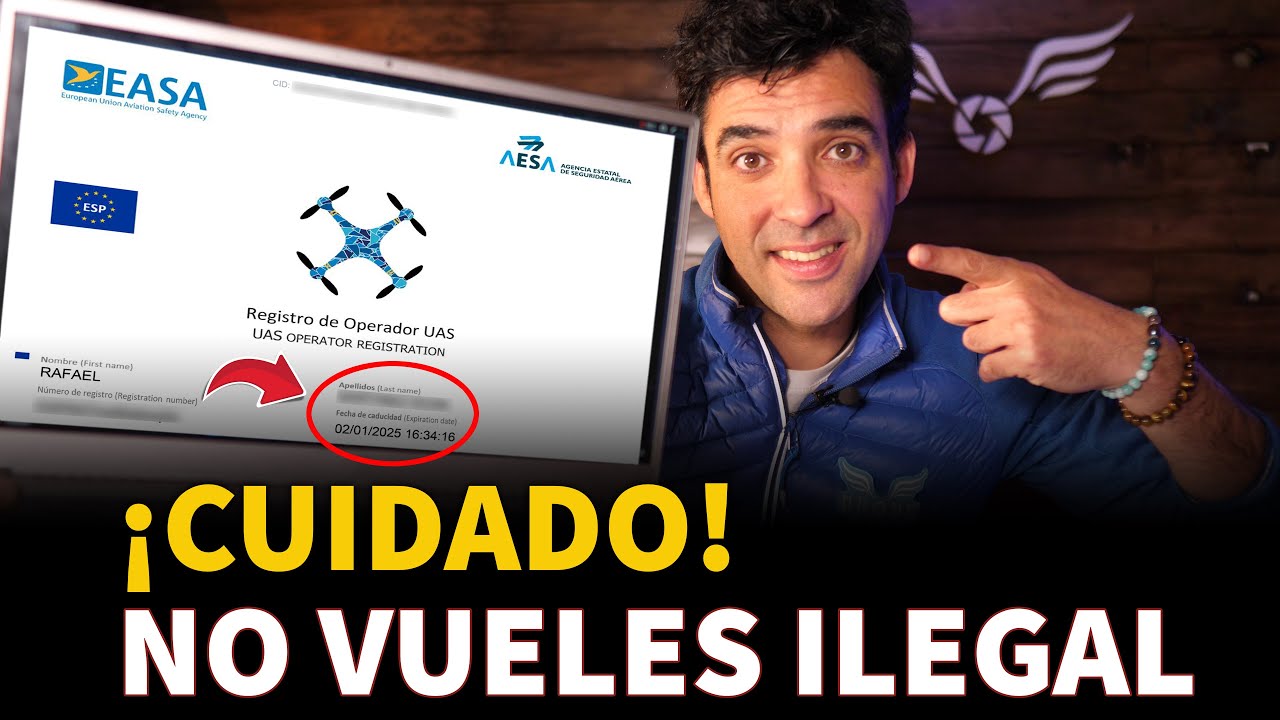 CADUCIDAD Y RENOVACIÓN del Registro Operador de UAS 👮 en AESA ¡IMPORTANTE!