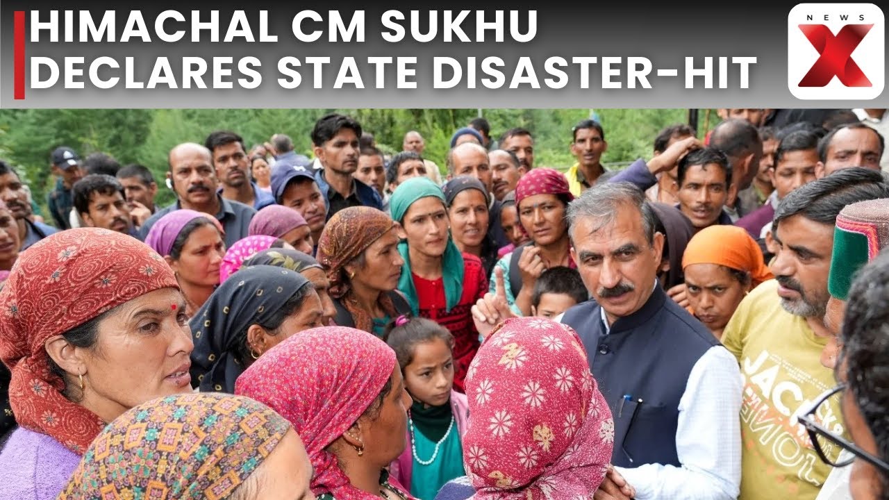 Watch: Himachal CM Sukhu Declares State Disaster-Hit, Warns of Global Warming Impact | NewsX