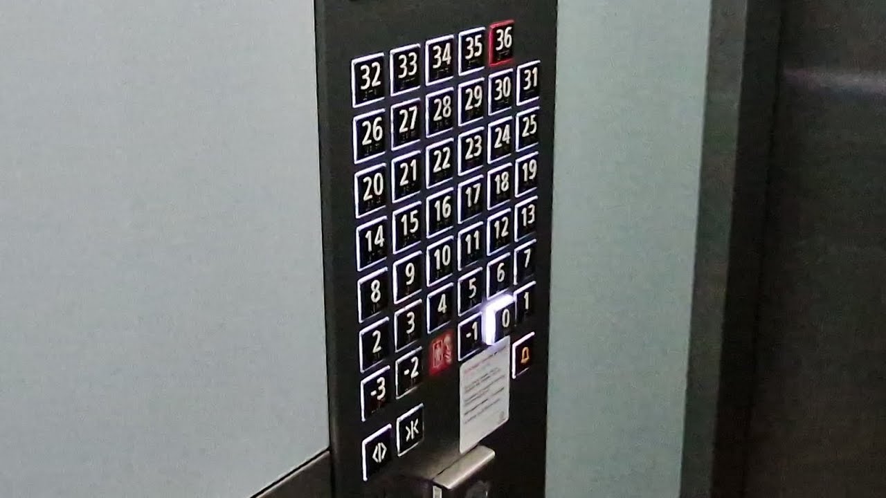 40 FLOORS! 3x 2014 Schindler 5500 High-speed elevators @ Borgarfjordsgatan 21A, Kista, Stockholm, SE