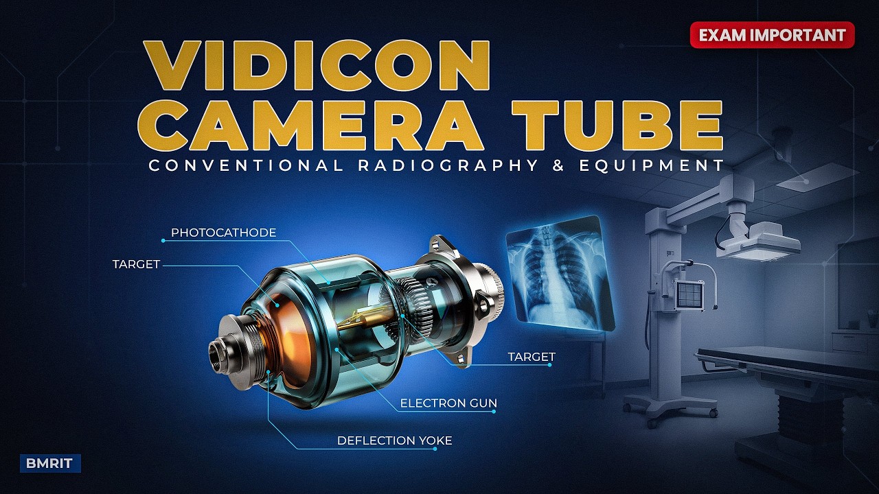 Vidicon Camera Tube Explained | Conventional Radiography & Equipment | BMRIT 2nd Semester