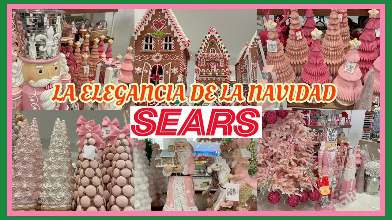 SEARS La ELEGANCIA de la NAVIDAD🎄Decoración hermosa y elegante😍pinos de merengue y macarrons🩷 