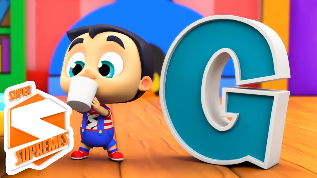 Som Que As Letras Fazem Música Do Alfabeto Canção Infantil Educação e Rimas De Animação