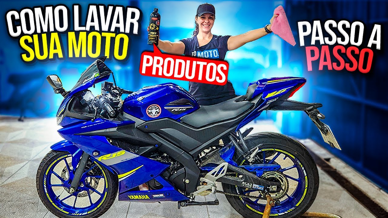 COMO LAVAR SUA MOTO - PASSO A PASSO - PRODUTOS - YAMAHA R15 - MECANICANDO