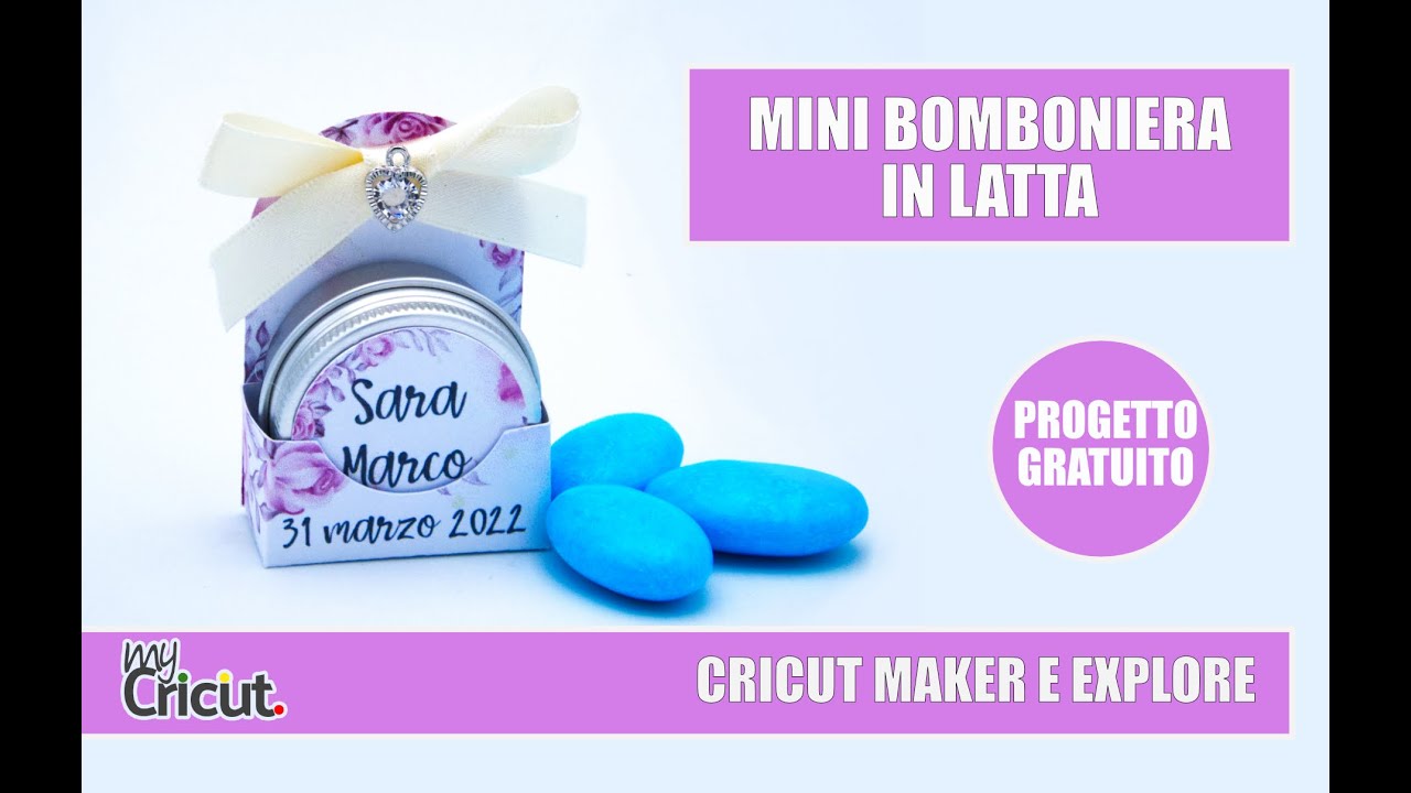 Confetti in scatola. Bomboniera fai da te con Cricut Maker ed Explore