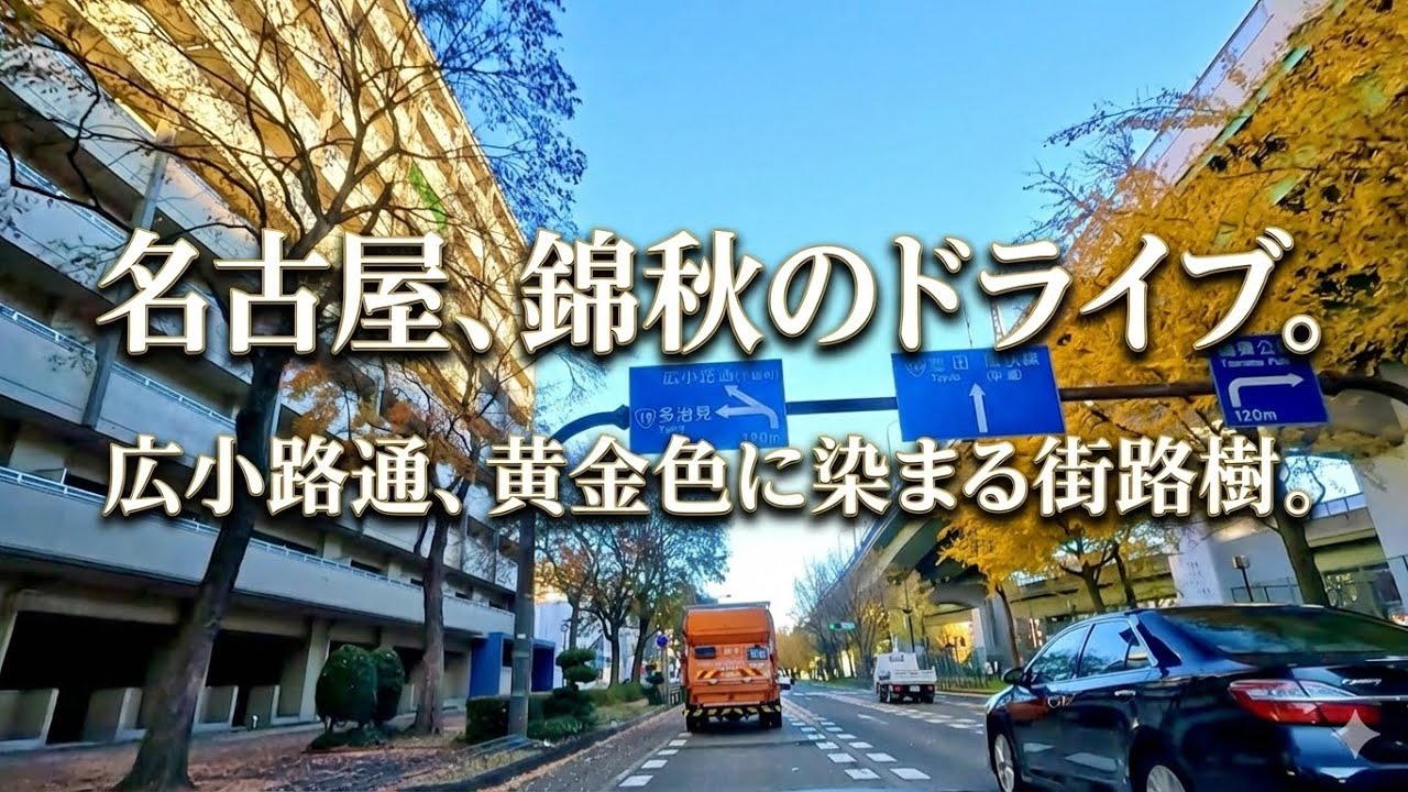 【4K作業用BGM】名古屋の日常風景をドライブ。中川区から北へひたすら走る車窓映像【垂れ流し】