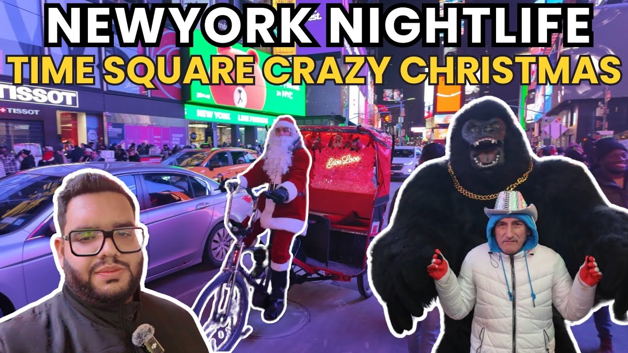 NewYork Nightlife Vlog | Time Square Newyork | Newyork at Christmas Eve |