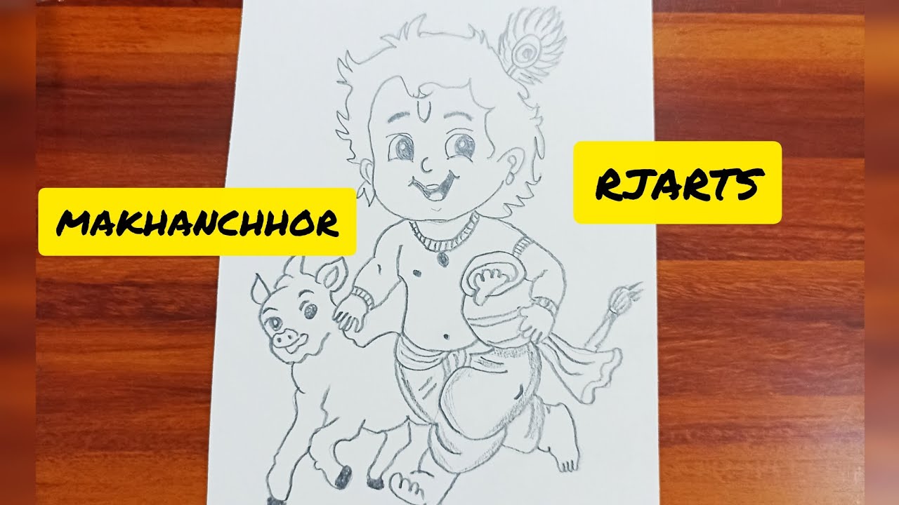 Cute karishanaa drawing/easy drawing/step by step/outline/chitra