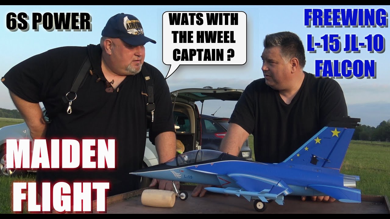 FREEWING L-15 JL-10 Falcon 6S power 64mm EDF RC Jet plane PNP MAIDEN FLIGHT