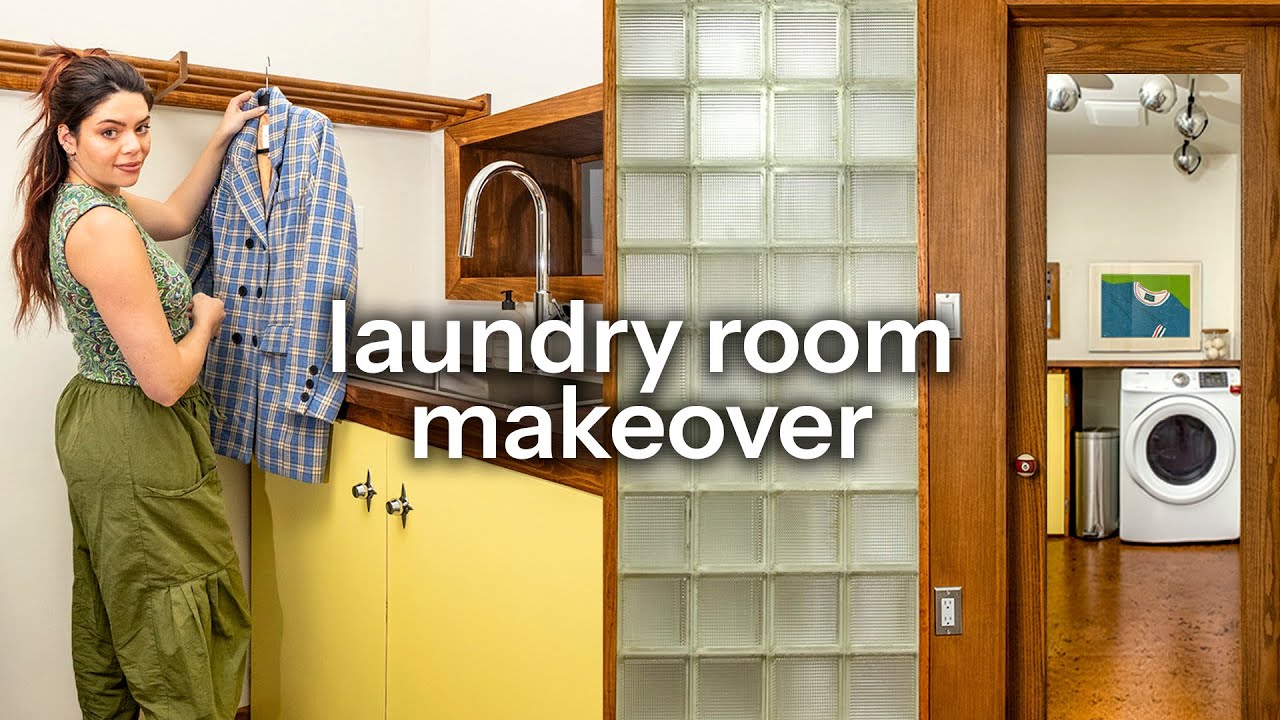 EXTREME retro laundry room makeover