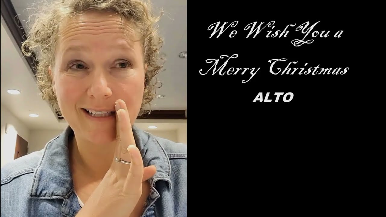 We Wish You a Merry Christmas ALTO Sing with Rachael