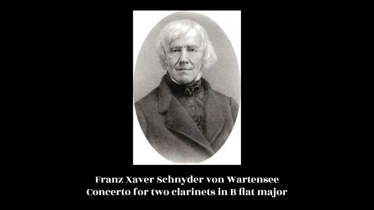 Franz Xaver Schnyder von Wartensee - Concerto for two clarinets in B flat major