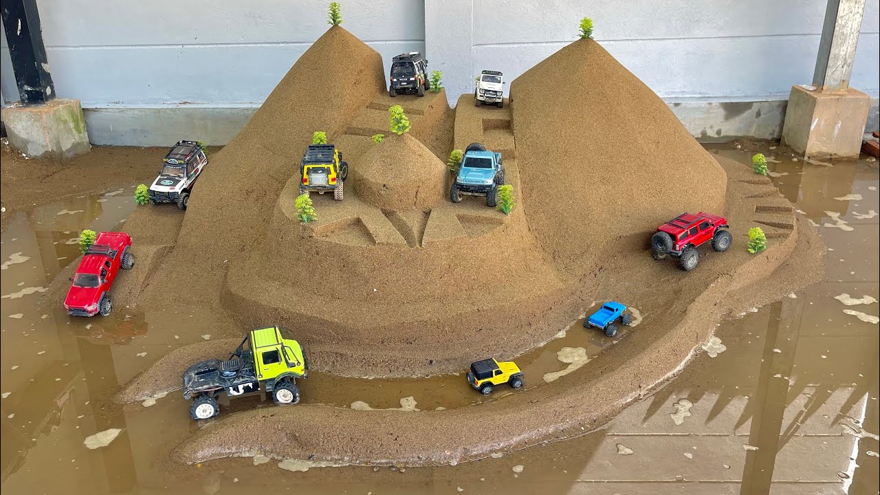 RC Cars vs. Epic Mud & Island Obstacle Course &ndash; Can They Conquer Every Challenge?🔥💨