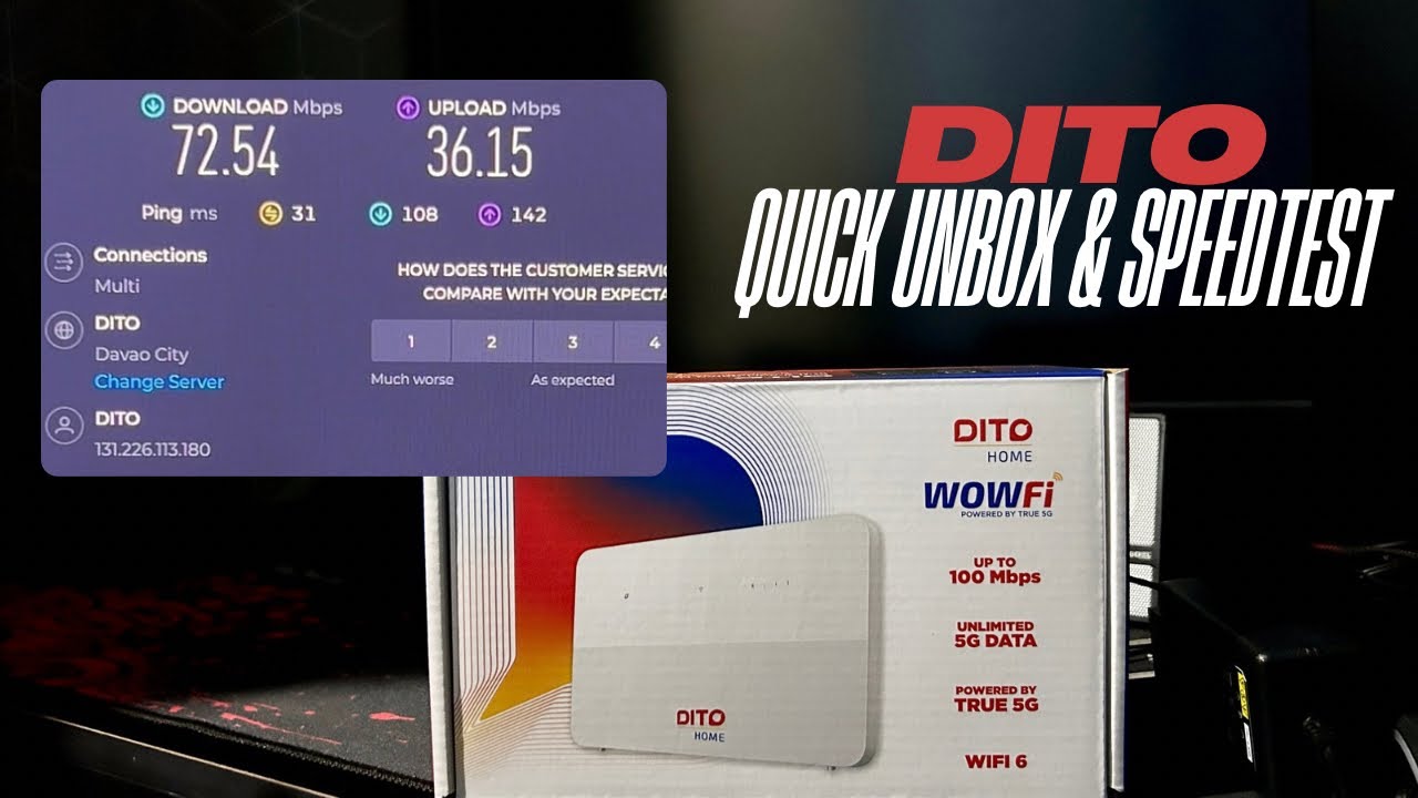 DITO WOWFI Quick Unbox and Speed Test