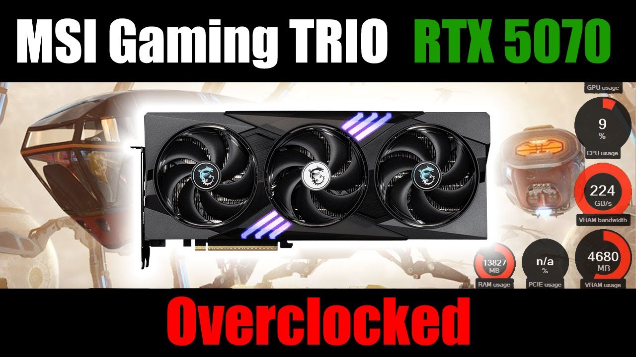 MSI RTX 5070 GAMING TRIO OC  | Overclocked