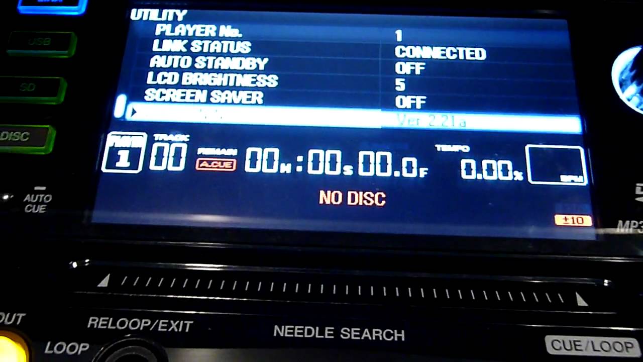 Pioneer CDJ-2000 Firmware Update Instructions