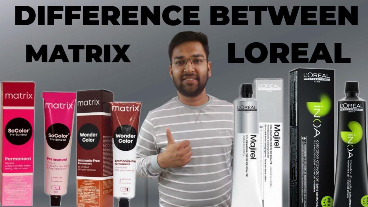 Difference between loreal professional & Matrix professional hair colour#matrixprofessional #loreal