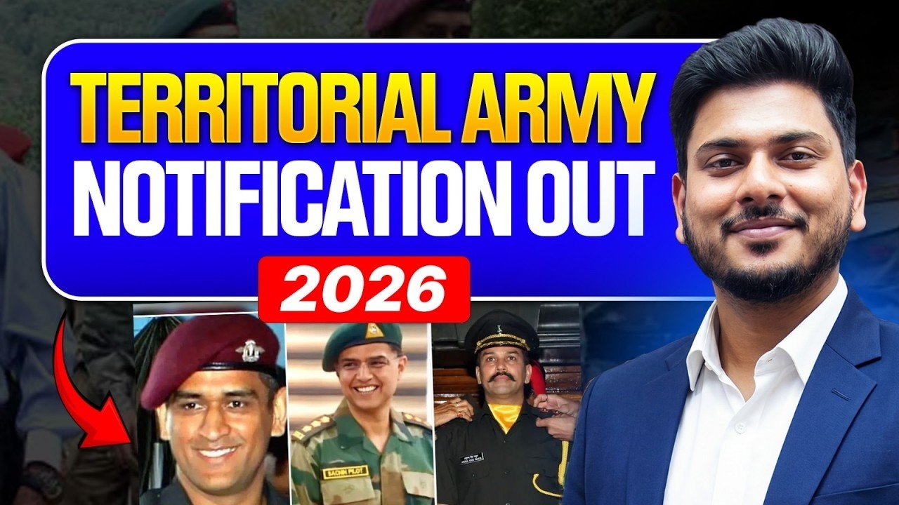Territorial Army Officer Notification 2026 | Eligibility, How to Apply? | TA Selection Process