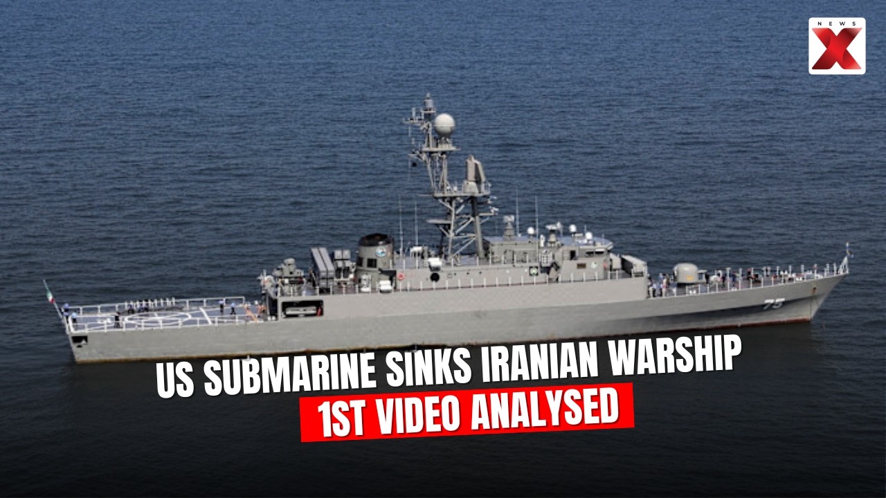 1st Video Of US Submarine Strike On Iranian Ship | NewsX Decodes