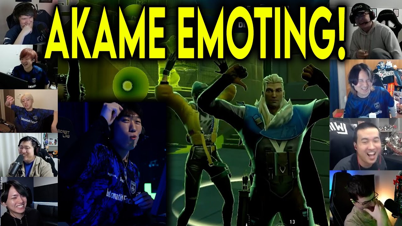Valorant Streamers Reacts To DFM Akame EMOTING Against GE In VCT
