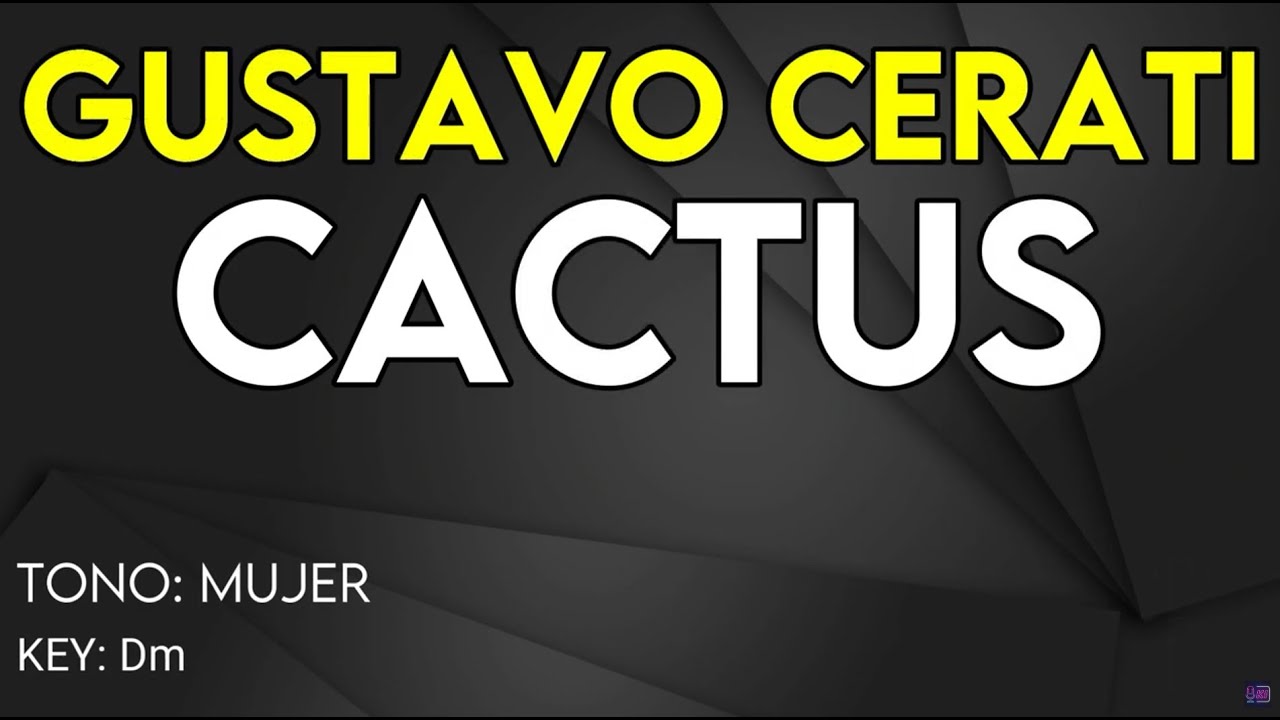 Gustavo Cerati - Cactus - Karaoke Instrumental - Mujer