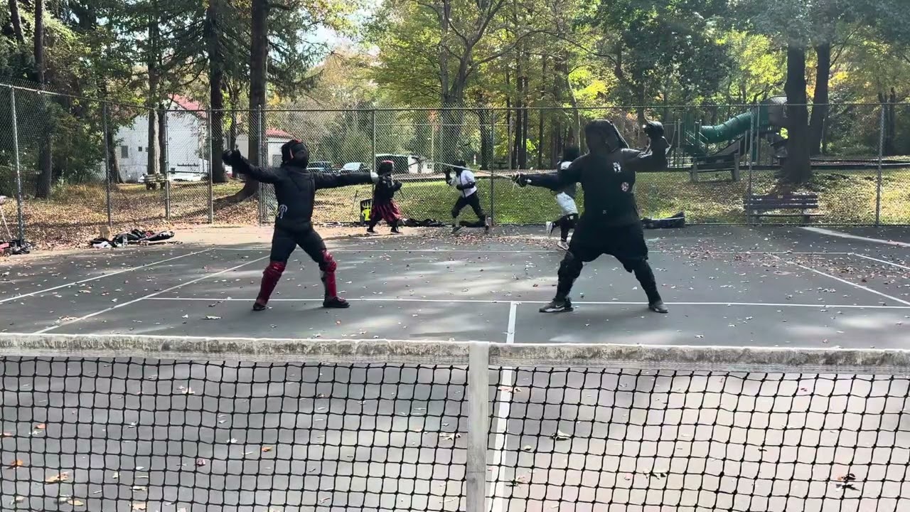 Rapier fencing at the park 