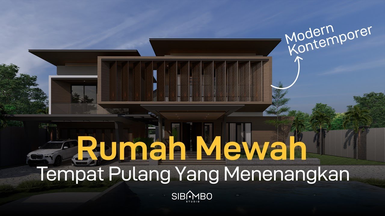Desain Rumah Mewah 2 Lantai 7 Kamar Tidur di Lahan 2800 m2 | Cerita Rumah: Ampih Residence